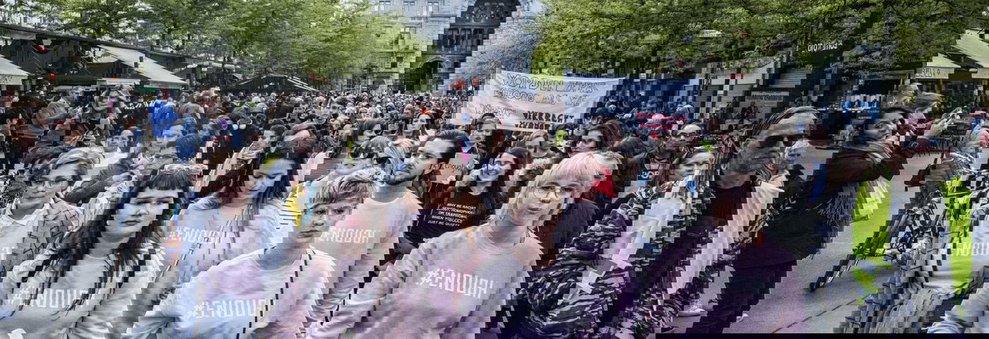 Protestmars na moord op Julie Van Espen