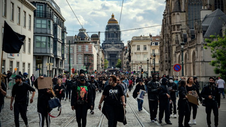 Black Lives Matter-protest in Brussel